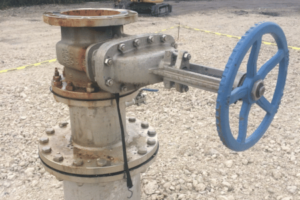 Picture of an injection well handle