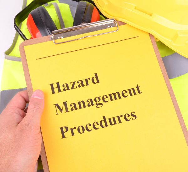 Hazard management procedures clipboard